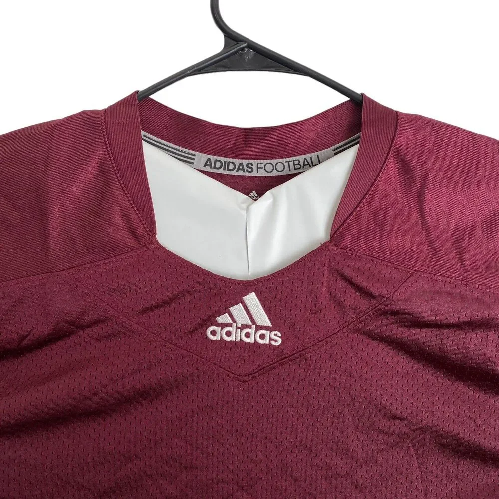 Adidas Techfit Hyped Football Jersey Maroon/White Size 2XL AZ9274 Press Coverage